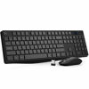 Picture of VicTsing Wireless Keyboard and Mouse Combo [Energy Saving], 3 Level DPI Adjustable Wireless Mouse and 2.4GHz Computer Keyboard, Independent On/Off Switch, Num/Caps/Power Indicator, Black