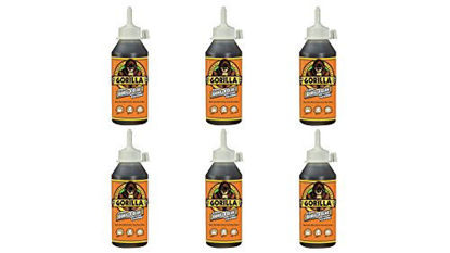 Picture of Gorilla Original Waterproof Polyurethane Glue, 8 ounce Bottle, Brown, (Pack of 6)