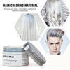 Picture of Temporary Hair Color Wax, White Hair Dye Natural Temporary Hairstyle Cream or Hairstyle Wax for Party, Cosplay, Date (Wihte)