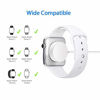 Picture of WILLTOP Compatible with Apple Watch Magnetic Wireless Charger Pad Charging Cable Cord Compatible with Apple Watch iwatch 38 mm/42 mm Series 1/2/3, 3.3Ft, White