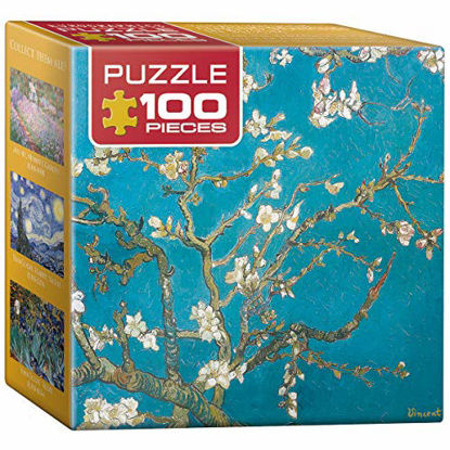 Picture of EuroGraphics Almond Tree Branches in Bloom by Vincent Van Gogh Mini Puzzle (100-Piece)