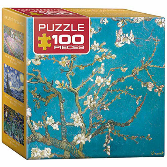 Picture of EuroGraphics Almond Tree Branches in Bloom by Vincent Van Gogh Mini Puzzle (100-Piece)