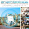 Picture of WiFi Extender, WiFi Booster 1200Mbps, 2.4G & 5G Dual Band WiFi Extenders Signal Booster for Home, 360° Wide Range WiFi Signal Booster with Ethernet Port WPS Plug & Play Setup WiFi Repeater (White)