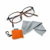 Picture of Carson Stuff-It Microfiber Lens Cloth Cleaning System for Eyeglasses, Smartphones, Tablets, Optics Lenses, Cameras and More, 6.25'' x 6.25'' - Orange (SN-40OR)