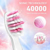 Picture of ATMOKO Electric Toothbrushes for Adults with 8 Duponts Brush Heads, 5 Modes, 4 Hour Charge for 30 Days Use, 40,000 VPM Motor, Sonic Toothbrush Rechargeble Power Whitening Pink