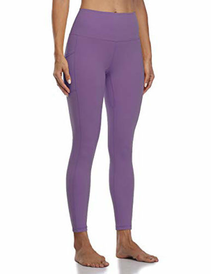 GetUSCart- Colorfulkoala Women's High Waisted Yoga Pants 7/8 Length Leggings  with Pockets (XS, Pastel Lilac)