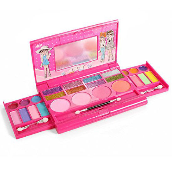 Picture of IQ Toys Princess Girl's All-in-One Deluxe Makeup Palette with Mirror