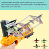 Picture of Bubble Catapult Plane Toy Airplane, Toy Gun with 4 Pack Airplane Toy, Foam Airplanes for Kids Age 3-12, Fun Outdoor Toy for Kids 2021 Newest Hot TIK Tok Toys (Yellow)