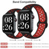 Picture of EXCHAR Sport Band Compatible with Apple Watch Band 44mm 42mm Breathable Soft Silicone Replacement Wristband Women and Man for iWatch Series 4 3 2 1 Nike+ All Various Styles M/L 4 Pack