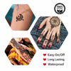 Picture of YAZONE Temporary Tattoo Kit, 5 PCS Conical Temporary Art Tattoos Painting, 20 PCS Free Adhesive Stencils