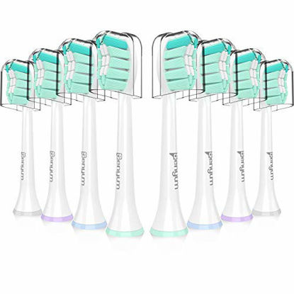 Picture of Electric Toothbrush Replacement Heads, Compatible with All Phillips Sonicare Snap-On Electric Toothbrushes (8 Pcs)