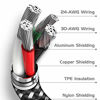 Picture of TNSO MFi Certified Phone Cable 5Pack 3FT 3FT 6FT 6FT 10FT Extra Long Nylon Braided USB Fast Charging& Syncing Cord Compatible Phone Charger XS MAX XR X 8 8 Plus 7 7 Plus 6s 6s Plus 6 6 Plus