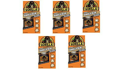 Picture of Gorilla Original Waterproof Polyurethane Glue, 2 ounce Bottle, Brown, (Pack of 5)