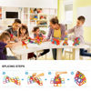 Picture of Magnetic Tiles Building Blocks Set Educational Toys for Kids with Storage Bag - 64Pcs