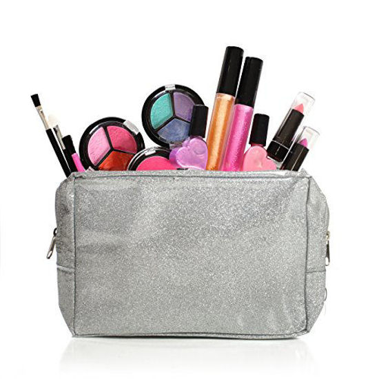 Picture of IQ Toys Kids Washable Makeup Set with A Glitter Cosmetic Bag