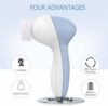 Picture of Facial Cleansing Brush [Newest 2021], PIXNOR Waterproof Face Spin Brush with 7 Brush Heads for Deep Cleansing, Gentle Exfoliating, Removing Blackhead, Massaging