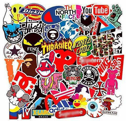 Picture of BENYU Street Fashion Sticker Decals(101pcs), Laptop Vinyl Stickers for Waterbottle,Hydro Flask,Snowboard,Luggage,Motorcycle,iPhone,MacBook,Wall,DIY Party Supplie Patches Decal