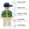 Picture of loengt 48 Minifigures Building Bricks Community People with 22 Figure Accessories, Building Party Toys Gift