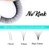 Picture of Eyelash Extensions 0.03 C Curl 8mm Lash Extensions Supplies Individual Lashes Premium Silk Volume & Classic Lash Soft Matte Dark Professional Eyelashes Extension (0.03-C-8mm)