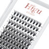 Picture of 120 Pcs DIY Eyelash Extension 20D 0.10mm Individual Lashes Cluster C Curl mix 8-16mm Single Lashes Reusable Professional Makeup Mini Lash Clusters DIY Eyelash Extensions at Home (20D 0.10 C 8-16)