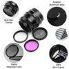 Picture of 62mm Filter Kit Universal UV CPL FLD Filter Set UV Protection Filter Circular Polarizing Filter Fluorescent Filter with Lens Cap Replacement for Canon Nikon Sony Pentax Olympus Fuji Camera