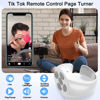 Picture of Bluetooths Control Ring Compatible with Tiktok, Camera Shutter Selfie Button for iPhone Android iPad Cell Phone Remote Clicker,Page Turner Volume Adjustment, Simulate Mouse Operation - White