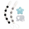 Picture of Babygoal Silicone Pacifier Clip, 2 Pack Pacifier Holders,Teething Beads for Boys and Girls Fits Most Pacifier Styles,Teething Toys, Soothie and Baby Gift 2GJL10-YJ