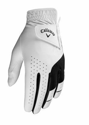 Picture of Callaway Golf Men's Weather Spann Golf Glove(White, Single, Small, Prior Gen Model , Cadet (Shorter Fingers), Worn on Left Hand)