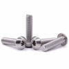 Picture of 1/4-20 x 1" Button Head Socket Cap Bolts Screws, 304 Stainless Steel 18-8, Allen Hex Drive, Bright Finish, Fully Machine Thread, Pack of 30