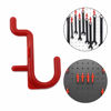 Picture of Pegboard Hooks Kit 100PK Pegboard J Hook Assortment RED Peg Hooks (100PK, Red)