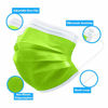 Picture of ASTM Level 3 Disposable 4-Ply Face Mask - Made in USA Filtration Efficiency ? 98% For Travel, Offices, Business and Personal Care with Ear Savers (20 Pack, Kiwi Green)