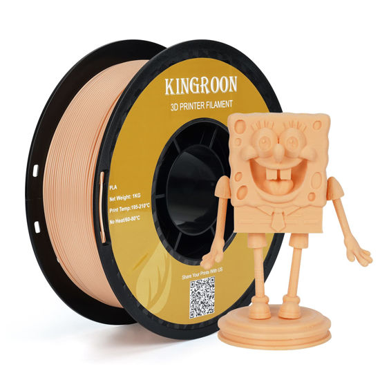 Picture of PLA 3D Printer Filament, Dimensional Accuracy +/- 0.02 mm, 1 kg Spool(2.2lbs), 1.75 mm，Skin