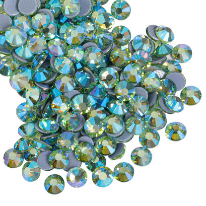 Picture of Beadsland Hotfix Rhinestones, 2880pcs Flatback Crystal Rhinestones for Crafts Clothes DIY Decorations,Peridot AB, SS10, 2.7-2.9mm