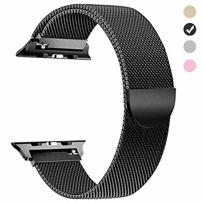 Picture of Tirnga Compatible Apple Watch Band 38mm, iWatch Bands 38mm Milanese Loop Men Series 3 2 1