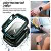 Picture of Goton 2 in 1 Waterproof Case for Apple Watch Series 8 & Series 7 41mm Screen Protector, 360 Protective Glass Face Cover Hard PC Bumper + Back Frame for iWatch 8/7 Accessories 41 mm, Green