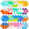 Picture of BINGLALA 40Pcs Mini Pop Keychain Fidget Toy Push Bubble Pop Silicone Squeeze Sensory Toys Make Fun for Kids Anxiety Stress Reliever for Adults