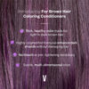 Picture of oVertone Haircare Semi-Permanent Color Depositing Conditioner with Shea Butter & Coconut Oil, Purple for Brown, Cruelty-Free, 8 oz