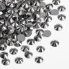 Picture of BEADSLAND 1440 Pieces Flat Back Crystal Rhinestones Round Gems,Hematite,SS6,1.9-2.1mm