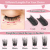 Picture of Cluster Lashes 72 Pcs Lash Clusters DIY Eyelash Extension Individual Lashes Confession D-14mm Thin Band Easy to Apply at home Lashes