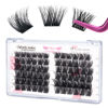 Picture of Lash Clusters 72 Pcs Cluster Lashes Volume 3D Effect Individual Lashes DIY Eyelash Extension Super Thin Band Reusable Soft & Comfortable Dramtic Look (Keen-D-10-16mix)