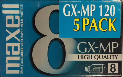 Picture of Maxell GX-MP 8mm 120 Minute Camcorder Videotapes (5-pack)