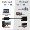 Picture of Foboiu DisplayPort to VGA, DisplayPort to VGA Adapter 6 Feet DP to VGA Cable Connects DP Port from Desktop or Laptop to Monitor or Projector with VGA Port