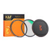 Picture of K&F Concept 49mm Magnetic Black Diffusion 1/4 Mist Cinematic Effect Filters + Magnetic Basic Ring + Lens Cap Kit with 28 Multi-Layer Coatings for Camera Lens (Nano-X Series)