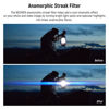 Picture of NEEWER 62mm Blue Streak Filter, HD Optical Glass 360° Rotatable Anamorphic Flare Special Effects Lens Filter, 28 Layer Multi Resistant Coated Aluminum Alloy Frame