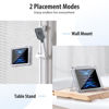 Picture of MoKo Shower Tablet Holder, Waterproof Shower iPad Holder Wall Mount Up to 11", 360°Rotation Bathroom Tablet Holder with Touchable Anti-fog Screen, 2 Placement Modes, Fit for iPad 10/Pro 11 2022, Clear