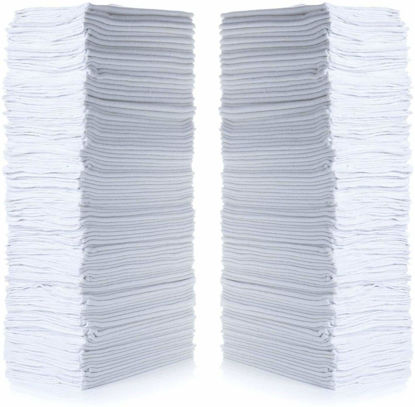 Picture of SIMPLI-MAGIC 79006-100PK Shop Towels 14”x12”, White, (Pack of 100)