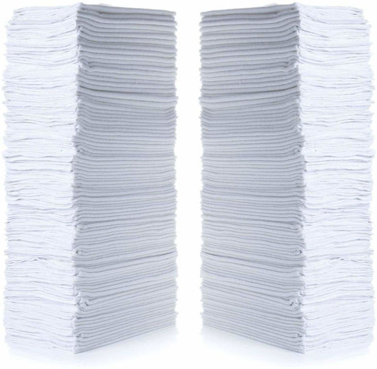 Picture of SIMPLI-MAGIC 79006-100PK Shop Towels 14”x12”, White, (Pack of 100)