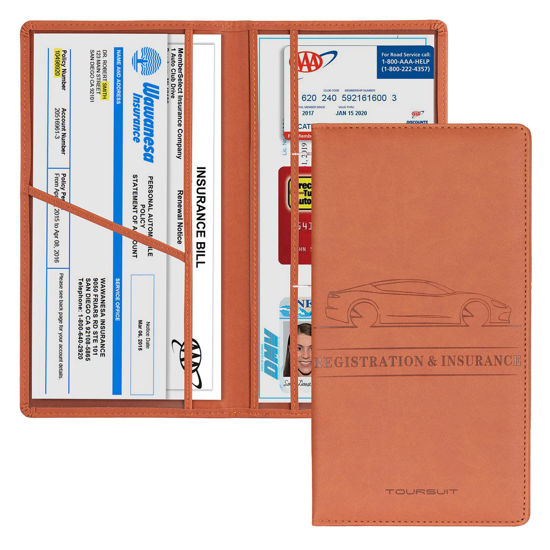 GetUSCart- Car Registration and Insurance Holder, Magnetic Shut