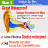 Picture of WaterDam Swimming Ear Plugs Great Waterproof Ultra Comfy Earplugs Prevent Swimmer's Ear (Size 3+3+3: Medium Ear Men & Large Ear Teens&Women (Black Black Black))