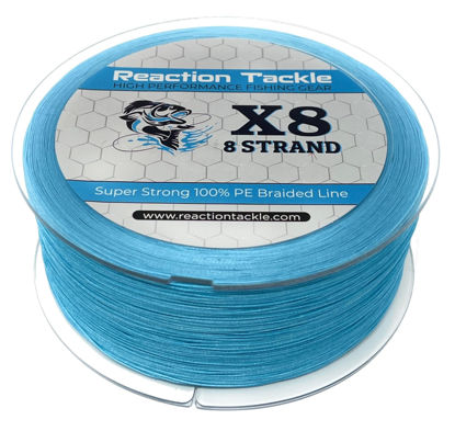 Reaction Tackle Braided Fishing Line Pink 65LB 1000yd 